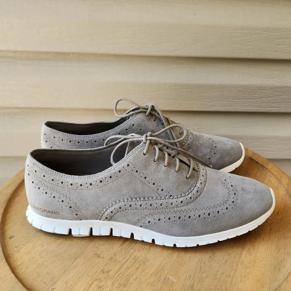 Cole Haan women's Zerogrand wingtip oxfords in gray