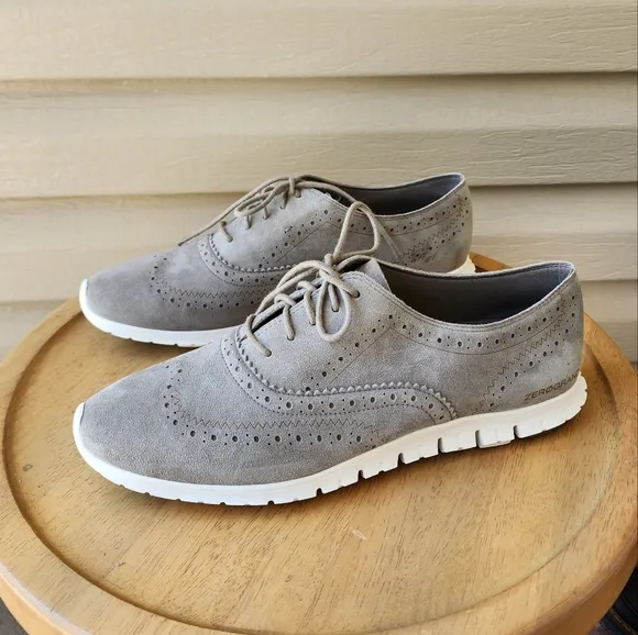 Cole Haan women's Zerogrand wingtip oxfords in gray