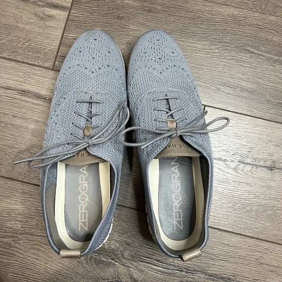 Cole Haan Zero Grand Pink and Grey Wingtip Oxfords Size 10.5
