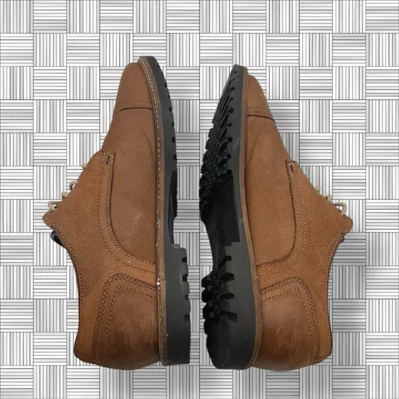 Cole Haan Zerogrand C30635 Brown Leather Cap Toe Oxfords Lace Up Shoes Size 10.5