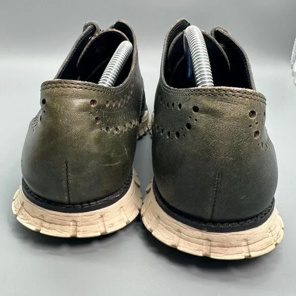 Cole Haan Zerogrand Mens 11 Wingtip Oxfords Shoes Olive Green C20060 Sneakers