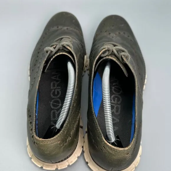 Cole Haan Zerogrand Mens 11 Wingtip Oxfords Shoes Olive Green C20060 Sneakers