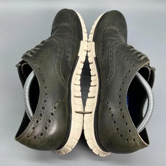 Cole Haan Zerogrand Mens 11 Wingtip Oxfords Shoes Olive Green C20060 Sneakers