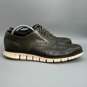 Cole Haan Zerogrand Mens 11 Wingtip Oxfords Shoes Olive Green C20060 Sneakers