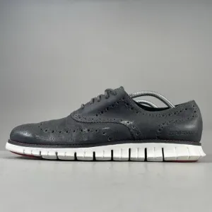 Cole Haan Zerogrand Men’s Size 10 M Wingtip Oxfords Gray Casual Dress Shoes EUC