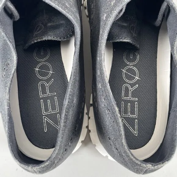 Cole Haan Zerogrand Men’s Size 10 M Wingtip Oxfords Gray Casual Dress Shoes EUC