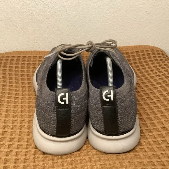 Cole Haan Zerogrand Stitchlite Knit Mens Sz 10.5 Wingtip Oxfords Gray C27565