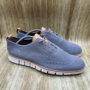 Cole Haan Zerogrand Stitchlite Men's Size 10 M Grey Wingtip Oxfords Shoes C24944