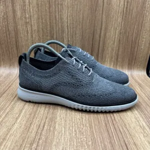 Cole Haan Zerogrand Stitchlite Men's Size 8 M Gray Wingtip Oxfords C27565