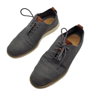 COLE HAAN Zerogrand Wingtip Oxfords Gray Stitchlite C27961 Men’s Size 9.5 Shoes