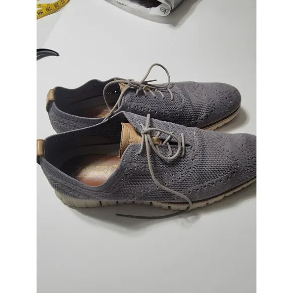 Cole Haan Zerogrand Wingtip Oxfords Ironstone Gray Stitchlite C24944 Men Sz 11.5