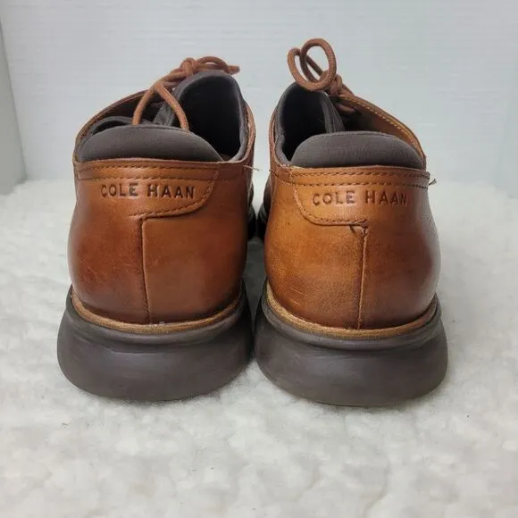 Cole Haan 2.ZeroGrand Men's Sneaker Size 13 Laser Wingtip Oxfords Brown Leather