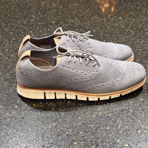 Cole Haan ZeroGrand Ironstone Stitchlite Wingtip Oxfords. Size 10.5