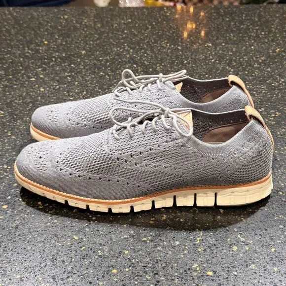 Cole Haan ZeroGrand Ironstone Stitchlite Wingtip Oxfords. Size 10.5