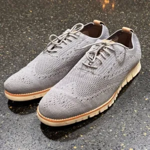 Cole Haan ZeroGrand Ironstone Stitchlite Wingtip Oxfords. Size 10.5