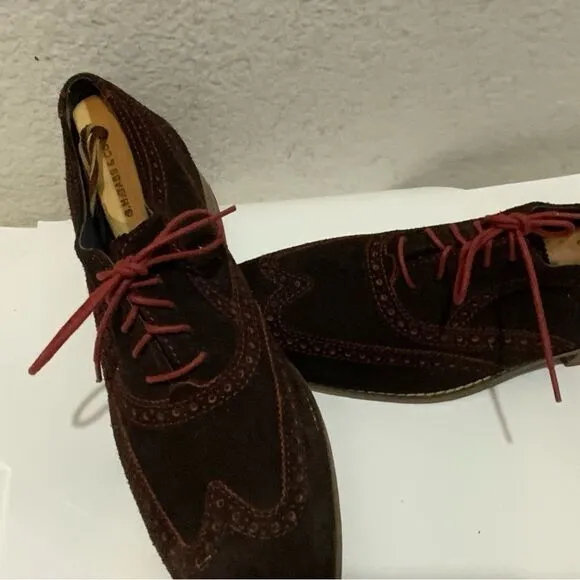 Cole Haan Wingtip Suede Men Oxford Sz 10M