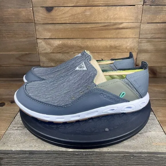 Columbia Mens Size 8.5 Bahama Vent Hightide Slip-Ons Gray Slip On New In Box