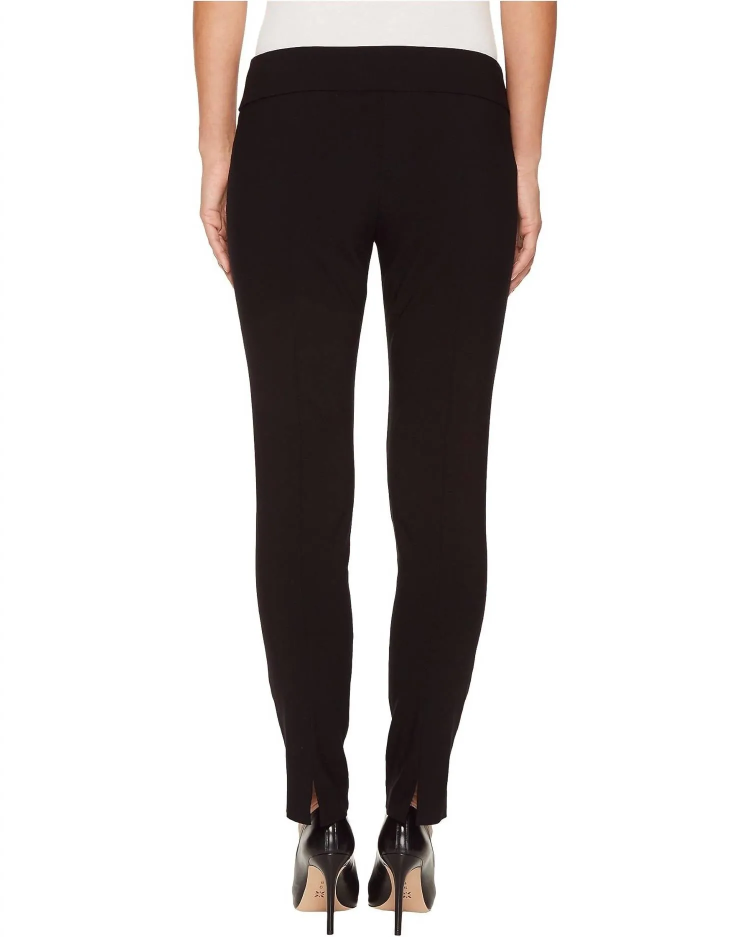 Control Stretch Ankle Pants In Black