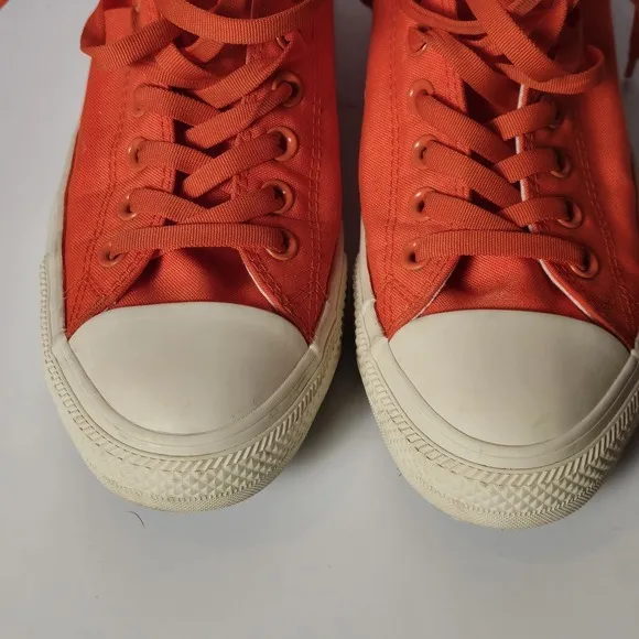Converse All Star Cordura Men's Size 9 Women's Size 11 Orange Low Top Shoes