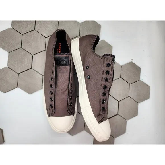 Converse by You Custom Chuck Taylor All Star Slip On Ox Men Size 10.5 Mocha