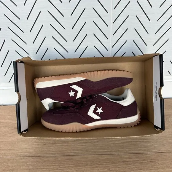 ⭐Converse Run Star Trainer Ox Size 5.5 Men Casual Shoes Suede Burgundy A13360C⭐