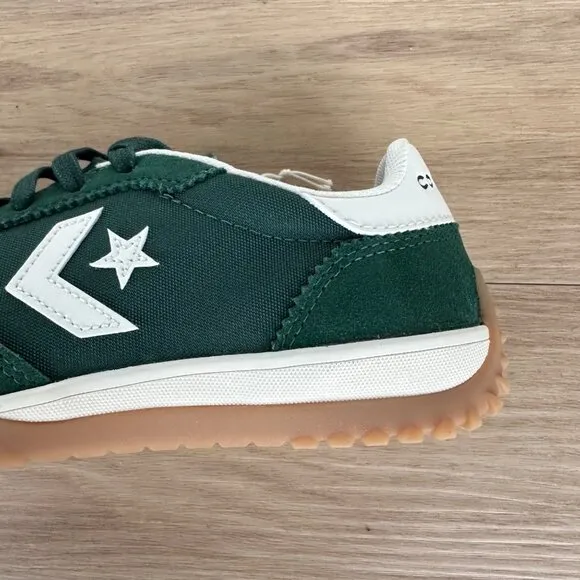⭐Converse Run Star Trainer Ox Sz 7.5 Womens Shoes Suede Green Casual A13359C New