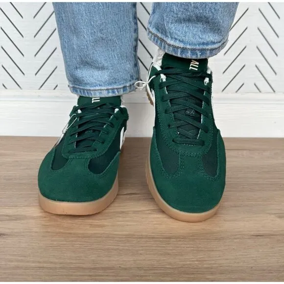 ⭐Converse Run Star Trainer Ox Sz 7.5 Womens Shoes Suede Green Casual A13359C New