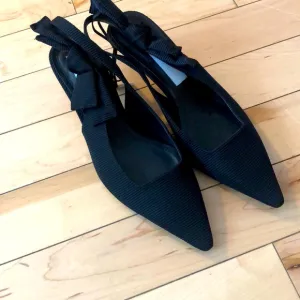 COPY - COPY - NWT Zara black Slingback heels
