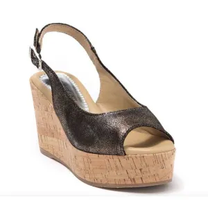 Cordani Janey Cork Wedge Platform Sandal Heels