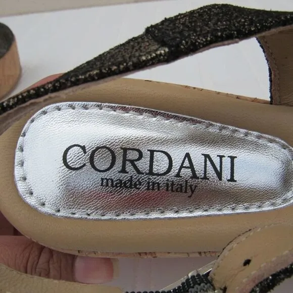 Cordani Janey Cork Wedge Platform Sandal Heels