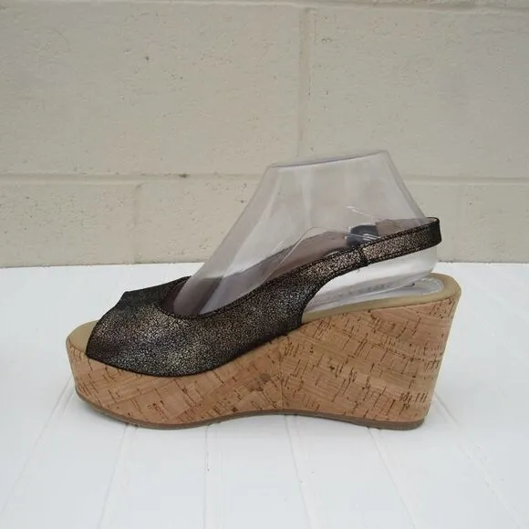 Cordani Janey Cork Wedge Platform Sandal Heels