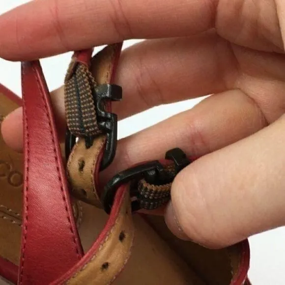 Corso Como platforms size 7 red leather cork funky