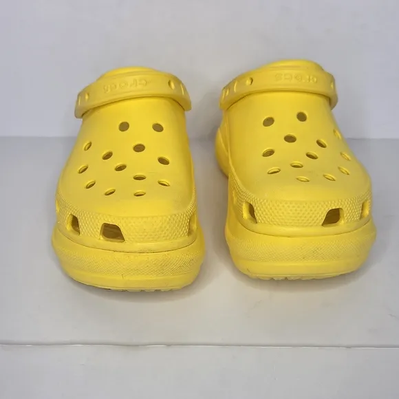 Crocs Bae Platform Clogs Sunshine Yellow Women's Size 6