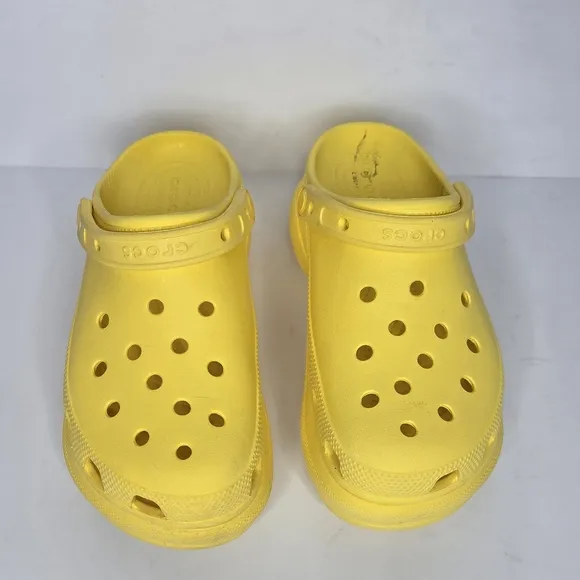 Crocs Bae Platform Clogs Sunshine Yellow Women's Size 6