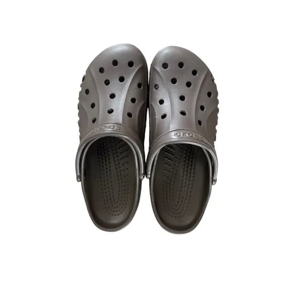 Crocs Baya Mens Espresso Brown Slip On Waterproof Comfort Clogs Sandals Size 12