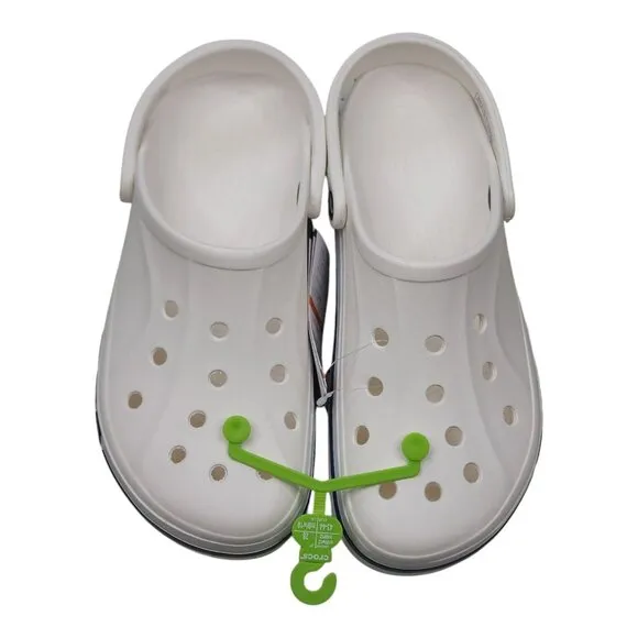 Crocs Bayaband Unisex Clog White Navy Size M9 W11 Comfort Lightweight Casual