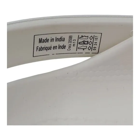 Crocs Bayaband Unisex Clog White Navy Size M9 W11 Comfort Lightweight Casual