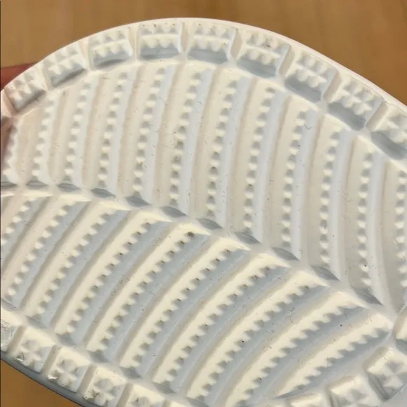 CROCS Blue and White Geometric Clogs