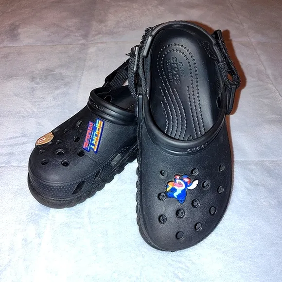 CROCS BOYS DUET MAX II CLOGS WITH ADJUSTABLE STRAPS