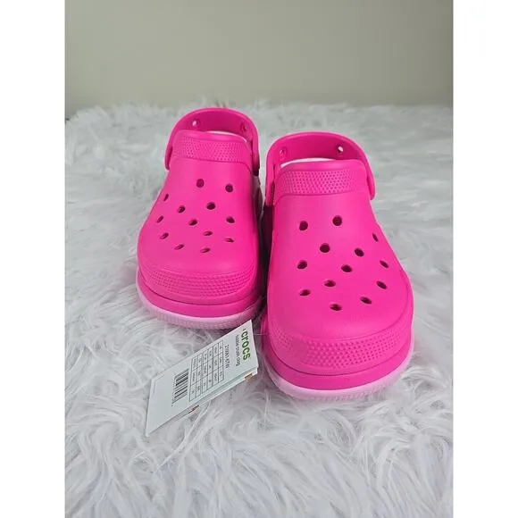 Crocs Bubble Crush Clog 210061 Pink Crush UNISEX Women's Size 7 Men's Size 5