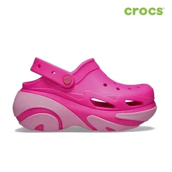 Crocs Bubble Crush Clog 210061 Pink Crush UNISEX Women's Size 7 Men's Size 5