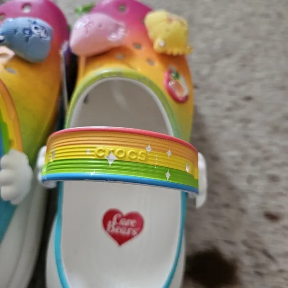 CROCS Care Bears Crush Clog Limitted Edition Women's Platform Light-up Clogs NEW