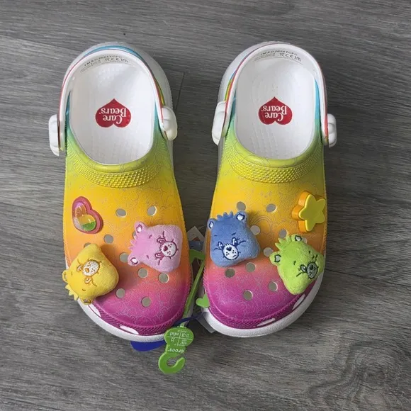 Crocs Care Bears Crush Clog Size M6 W8 Multicolor Light Up S'allume