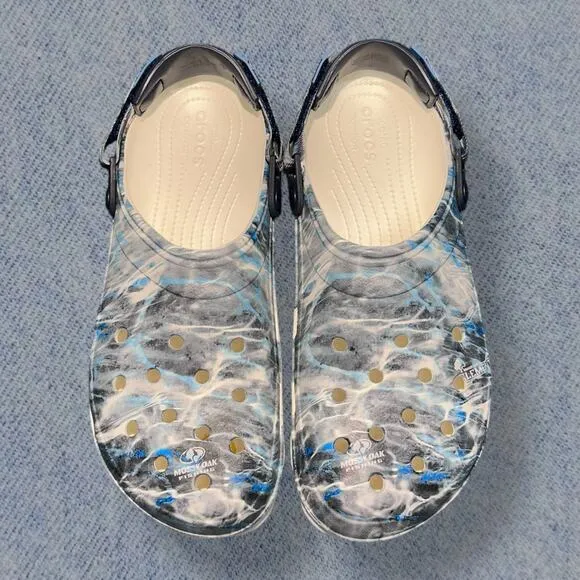 Crocs Classic All Terrain Mossy Oak Camo Men’s Blue Clogs - Size 13