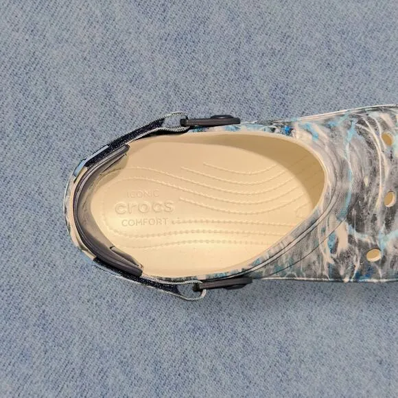 Crocs Classic All Terrain Mossy Oak Camo Men’s Blue Clogs - Size 13