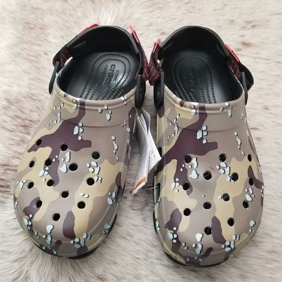 CROCS Classic All Terrain Desert Camo Clogs Unisex Size Men 8/Women 10 NEW