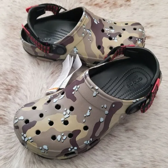 CROCS Classic All Terrain Desert Camo Clogs Unisex Size Men 8/Women 10 NEW