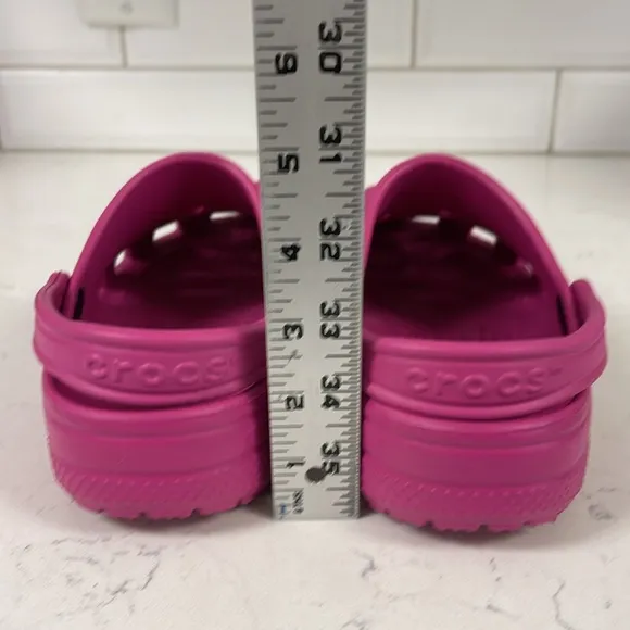 Crocs Classic Clog Purple Fuchsia Fun Rubber Shoes Unisex Adult M5 / W7