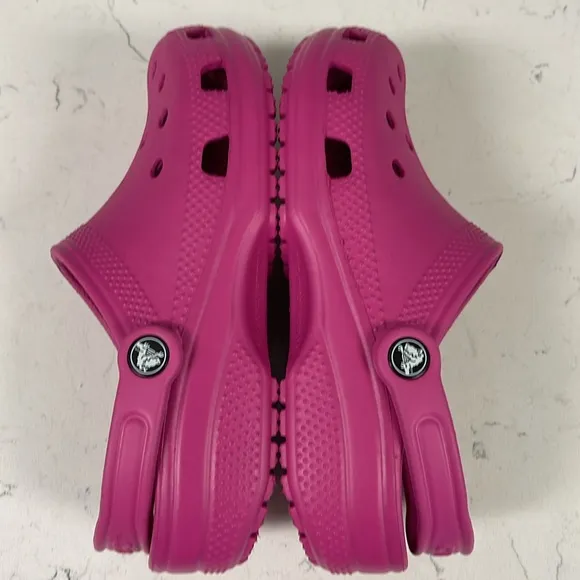 Crocs Classic Clog Purple Fuchsia Fun Rubber Shoes Unisex Adult M5 / W7