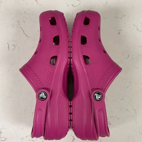 Crocs Classic Clog Purple Fuchsia Fun Rubber Shoes Unisex Adult M5 / W7